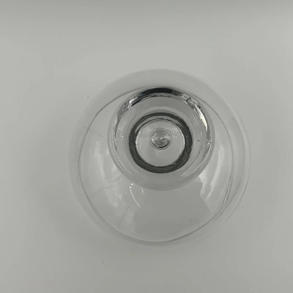 Lg Round Glass Cake Cloche Dome Vacuum Bell Jar 7.25